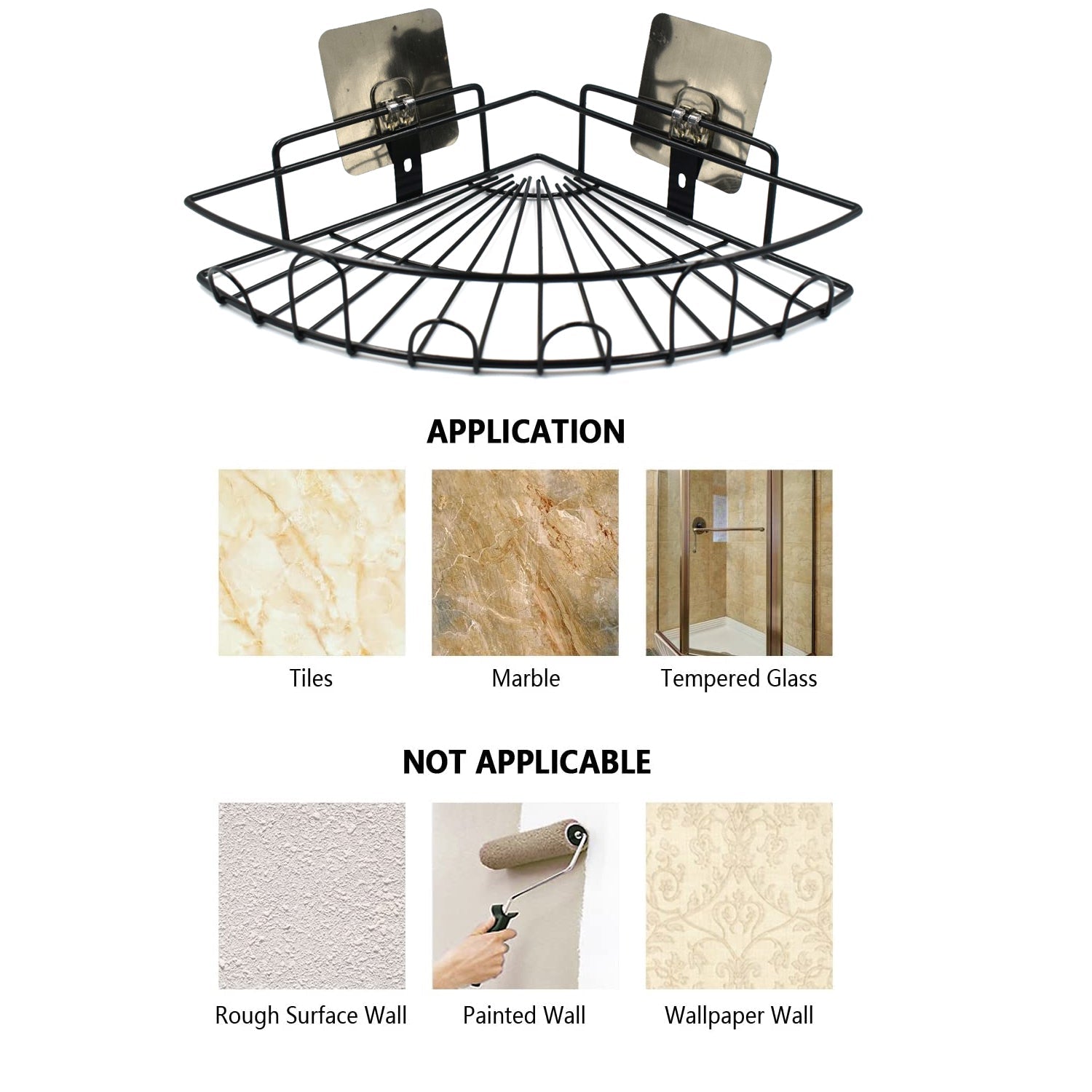 9010 1 Pc Shower Caddy Corner for holding and storing various household stuffs and items etc. 9010 1 Pc Shower Caddy Corner for holding and storing various household stuffs and items etc.